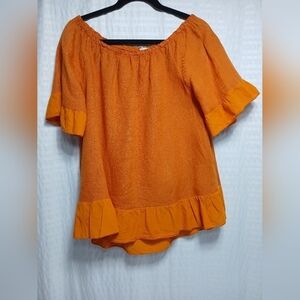 Made In Italy 100% Linen Top Ladies Size L